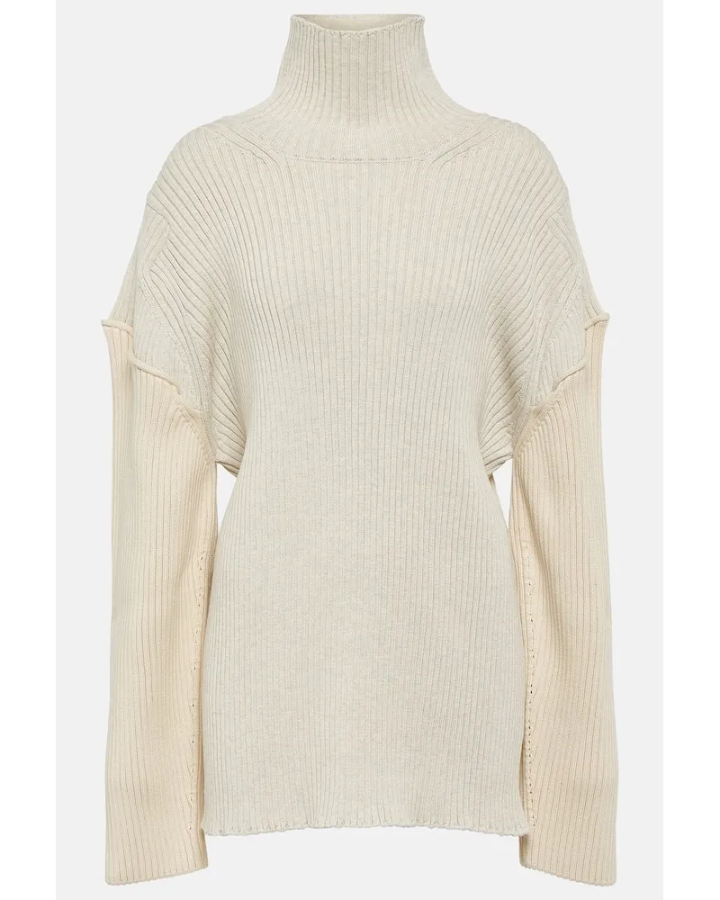 The Row Pullover Dua in cotone e cashmere Neutro