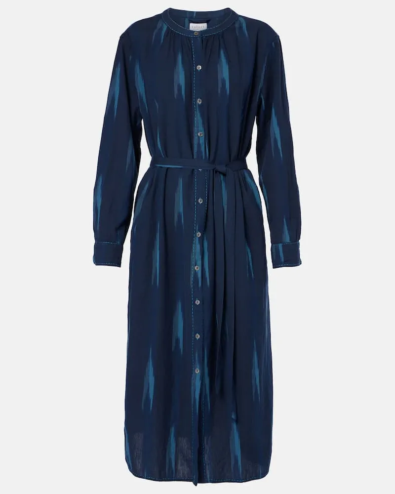 Velvet Abito chemisier Alta con stampa Blu