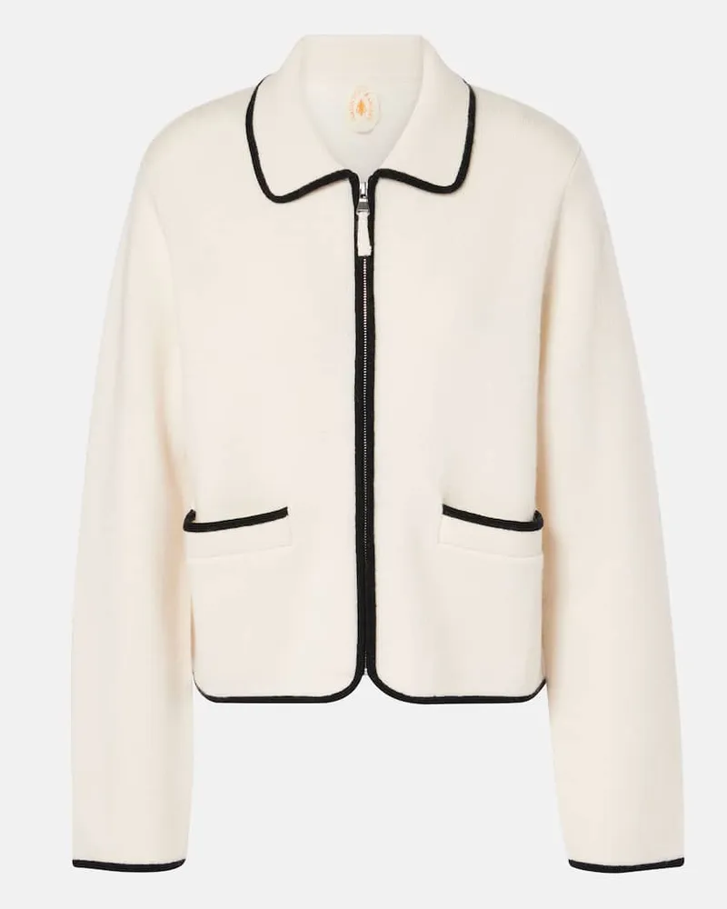 Jardin des Orangers Giacca in lana e cashmere Bianco