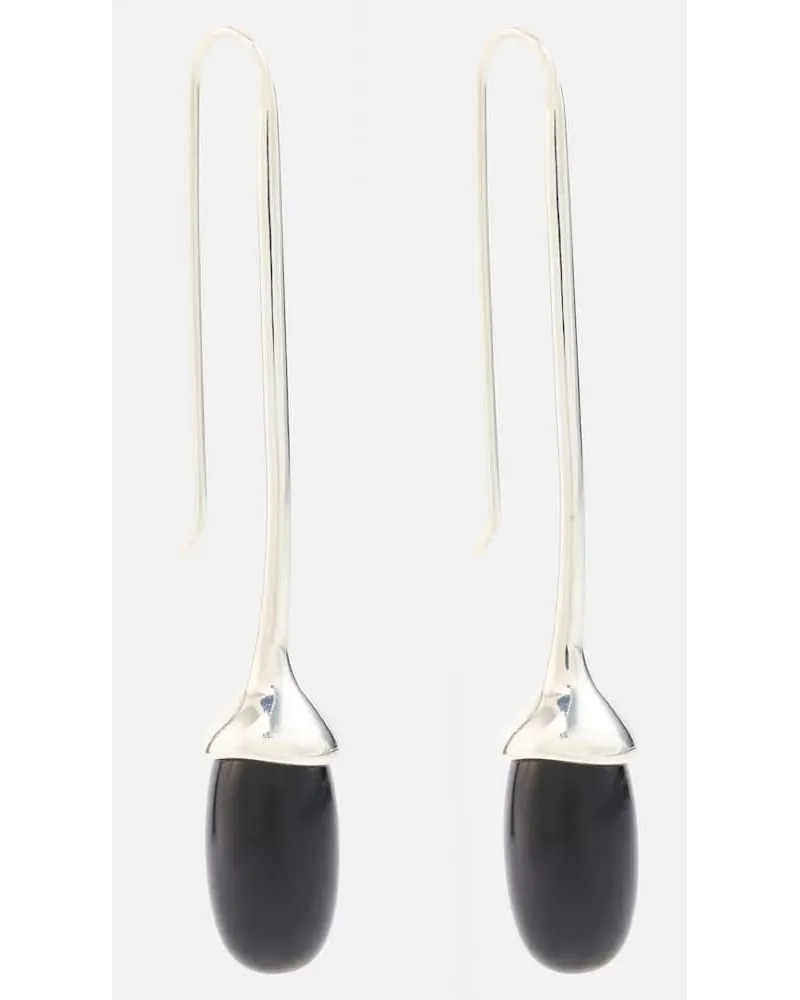 Sophie Buhai Orecchini Long Dripping Stone in argento sterling con onice Argento