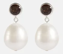 Orecchini Neue in quarzo e perle