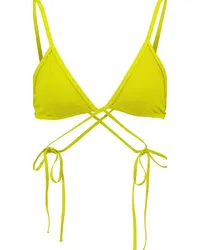 Christopher Esber Top bikini a triangolo Verde