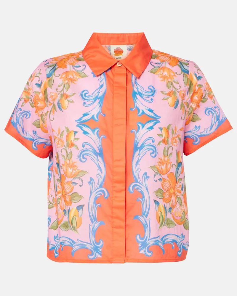 FARM Rio Camicia Sicily in cotone con stampa Multicolore