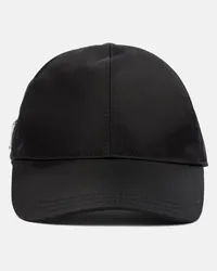 Prada Cappello da baseball in nylon Nero