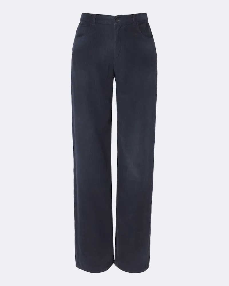 The Row Pantaloni Eglitta in velluto a coste Blu