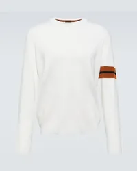 Ermenegildo Zegna Pullover in lana a coste Bianco