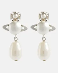 Vivienne Westwood Orecchini Inass con perle bijoux Argento