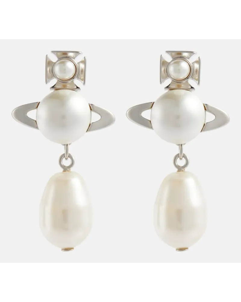 Vivienne Westwood Orecchini Inass con perle bijoux Argento