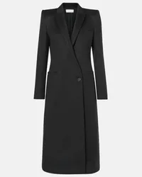 Alexander McQueen Cappotto in lana e cashmere Nero