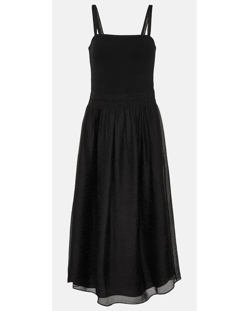 Vince Abito midi in maglia a coste Nero