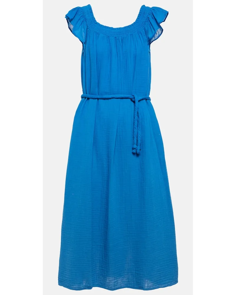 Velvet Abito midi Justine in cotone Neutro