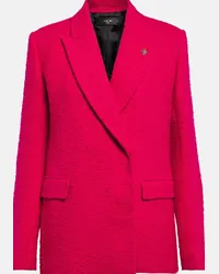 Amiri Blazer doppiopetto in bouclé Rosa