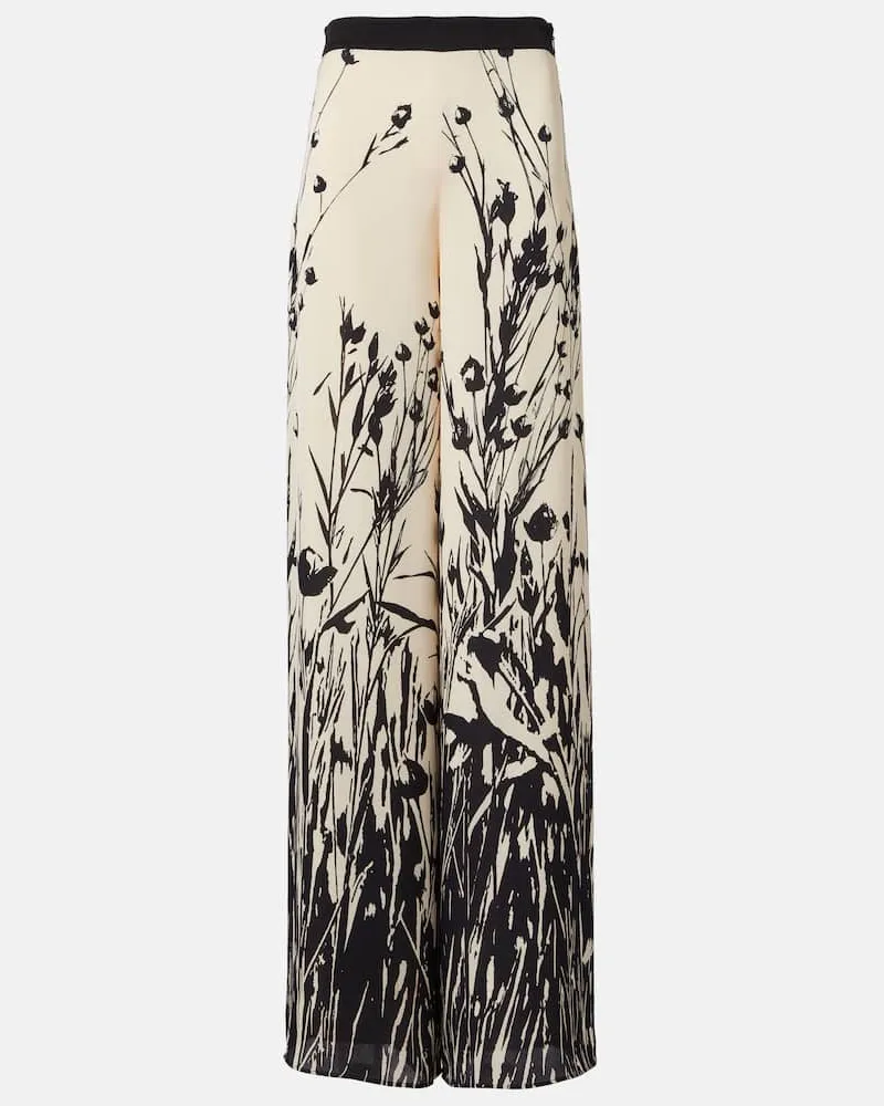 Loro Piana Pantaloni Kristofer in seta Bianco