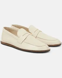 The Row Mocassini Cary in pelle Bianco