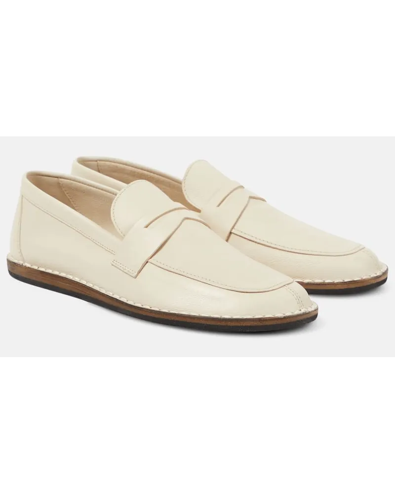 The Row Mocassini Cary in pelle Bianco