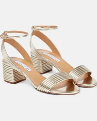 Aquazzura Sandali Sundance 50 in similpelle Oro