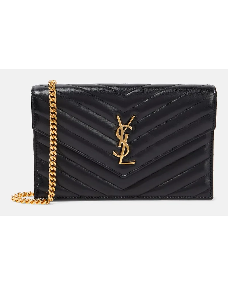 Saint Laurent Portafoglio Cassandre Envelope in pelle Nero
