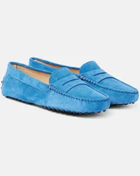 TOD'S Mocassini Gommino in suede Blu