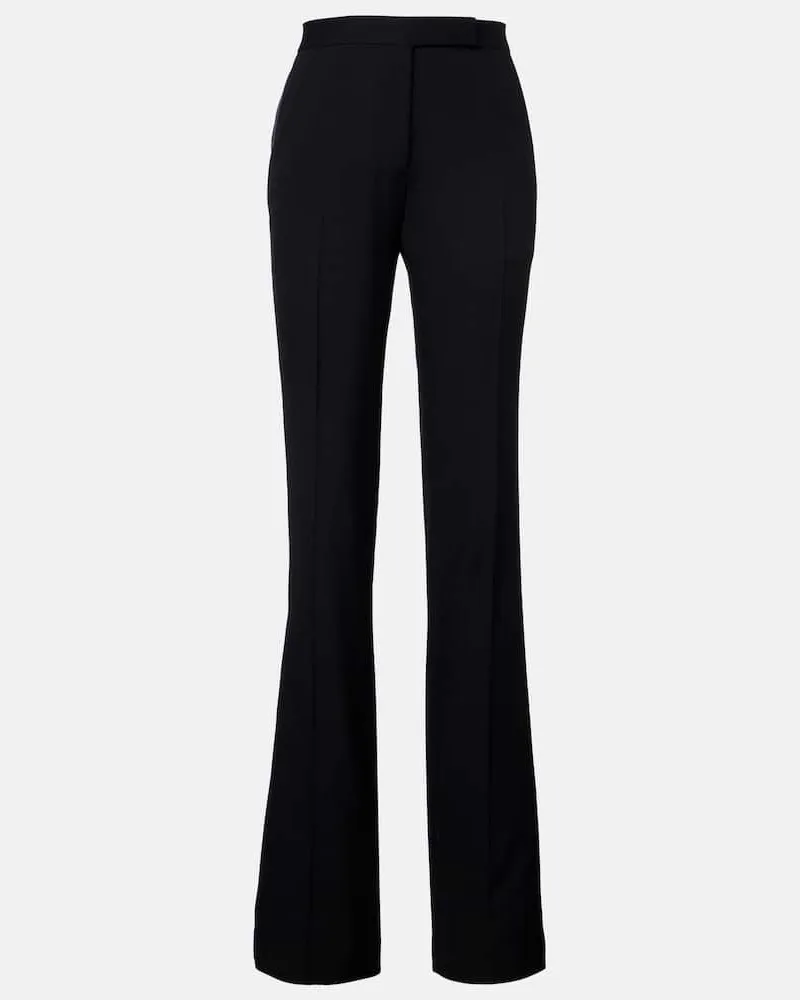 Tom Ford Pantaloni da abito in lana con seta Nero