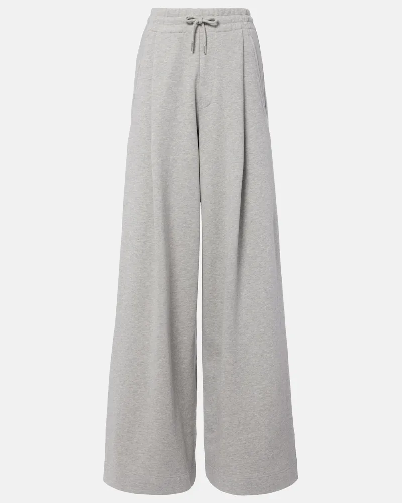 Dries van Noten Pantaloni sportivi Hadium in jersey di cotone Grigio