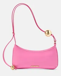 Jacquemus Borsa a spalla Le Bisou Perle in pelle Rosa