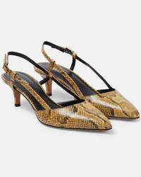 Isabel Marant Pumps slingback Pilia in pelle Neutro