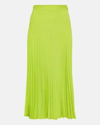 Maison Margiela Gonna midi con pieghe Verde