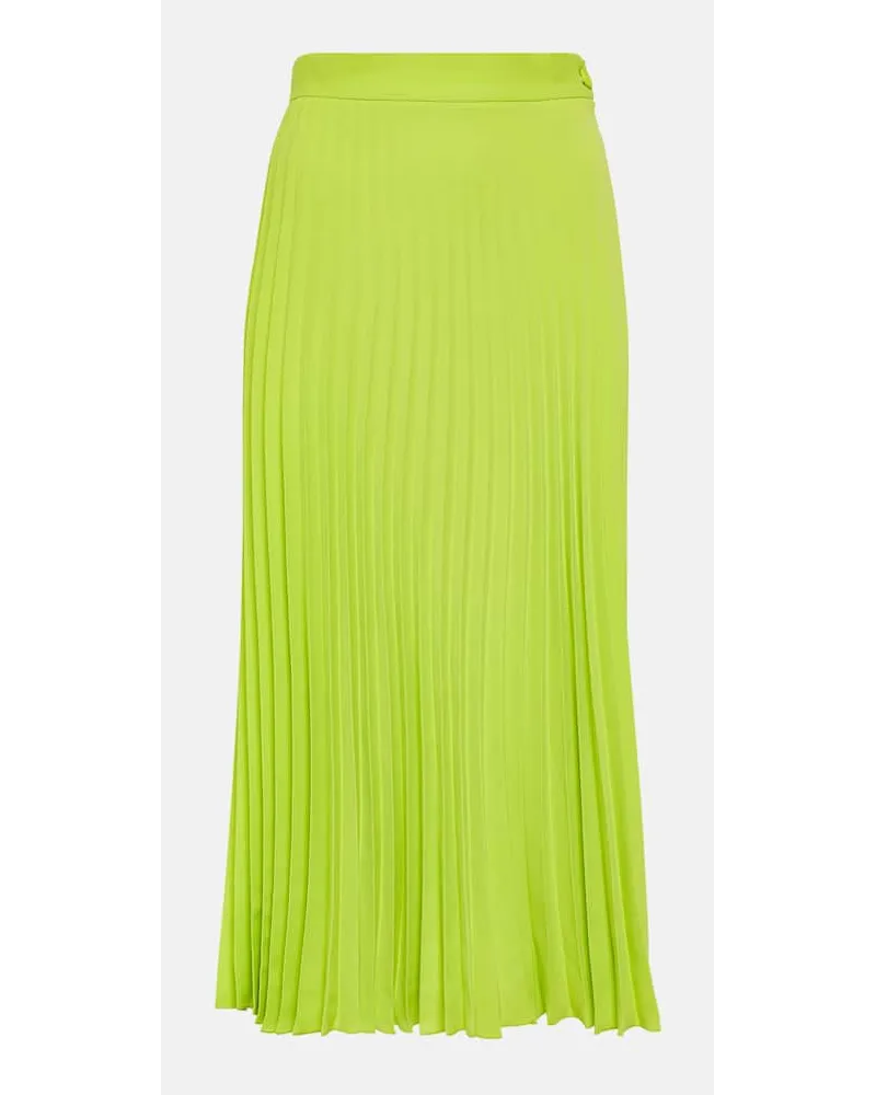 Maison Margiela Gonna midi con pieghe Verde