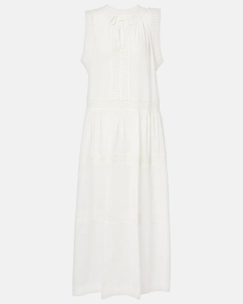 Ulla Johnson Copricostume Thalia in cotone e crochet Bianco