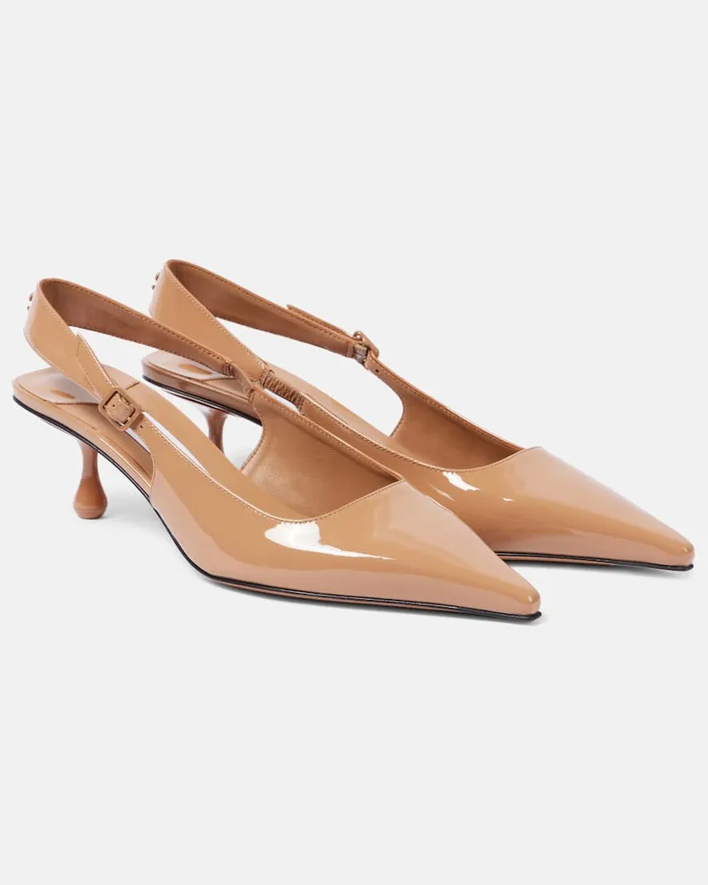 Jimmy Choo Pumps slingback Amel 50 in vernice Beige