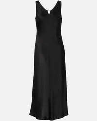 Max Mara Leisure - Abito midi Talete in raso Nero