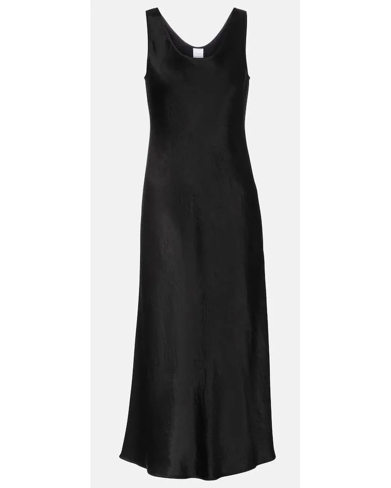 Max Mara Leisure - Abito midi Talete in raso Nero