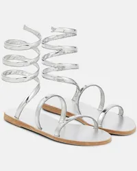 Ancient Greek Sandals Sandali Ofis in pelle Metallizzato