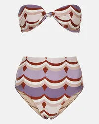 Adriana Degreas Bikini Vintage Waves con stampa Multicolore