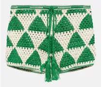 Shorts Maija in crochet a vita alta