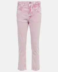 Isabel Marant Jeans Niliane a vita alta Rosa