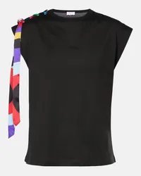 Emilio Pucci T-shirt Iride in jersey di cotone Nero