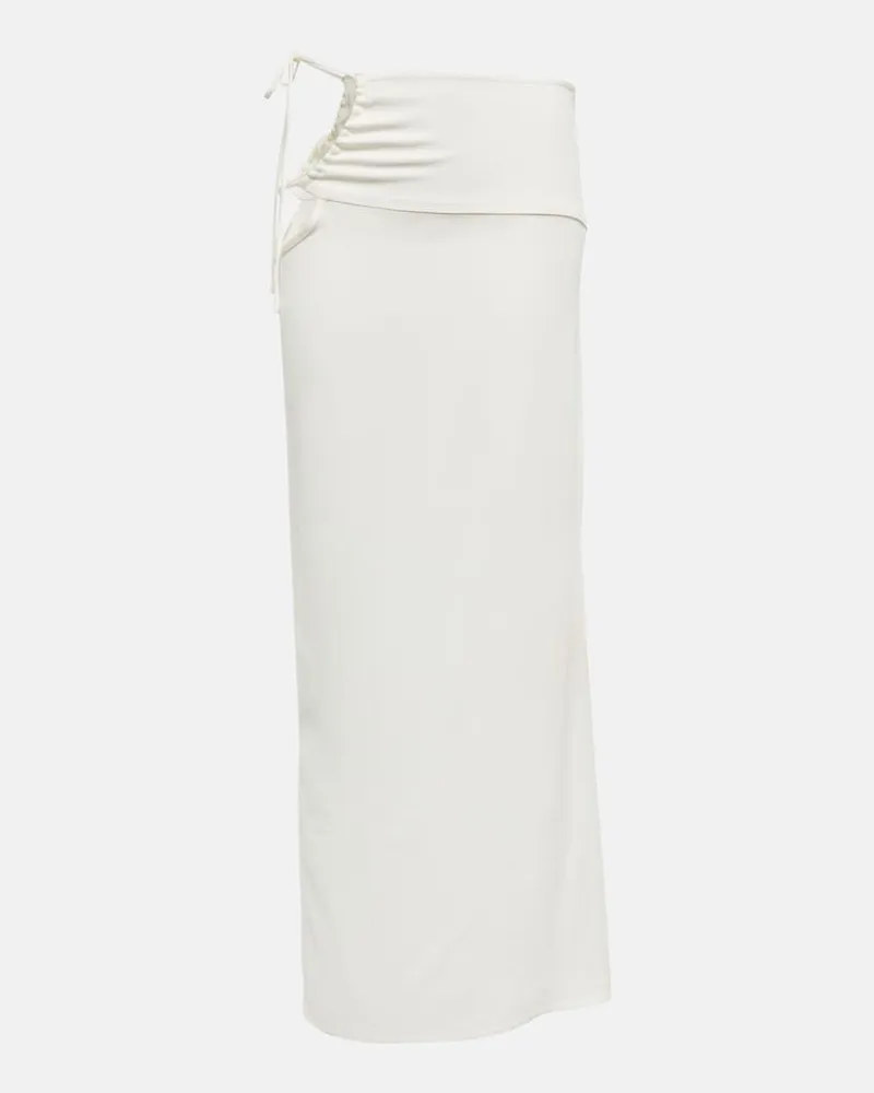 Christopher Esber Gonna lunga Bertoia con cut-out Bianco