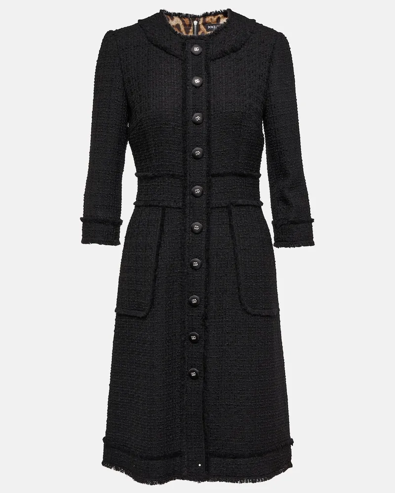 Dolce & Gabbana Miniabito in misto lana Nero