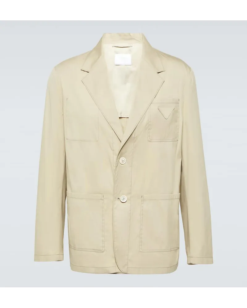 Prada Blazer in misto cotone Beige