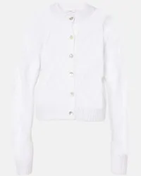 Vince Cardigan cropped in cotone Bianco