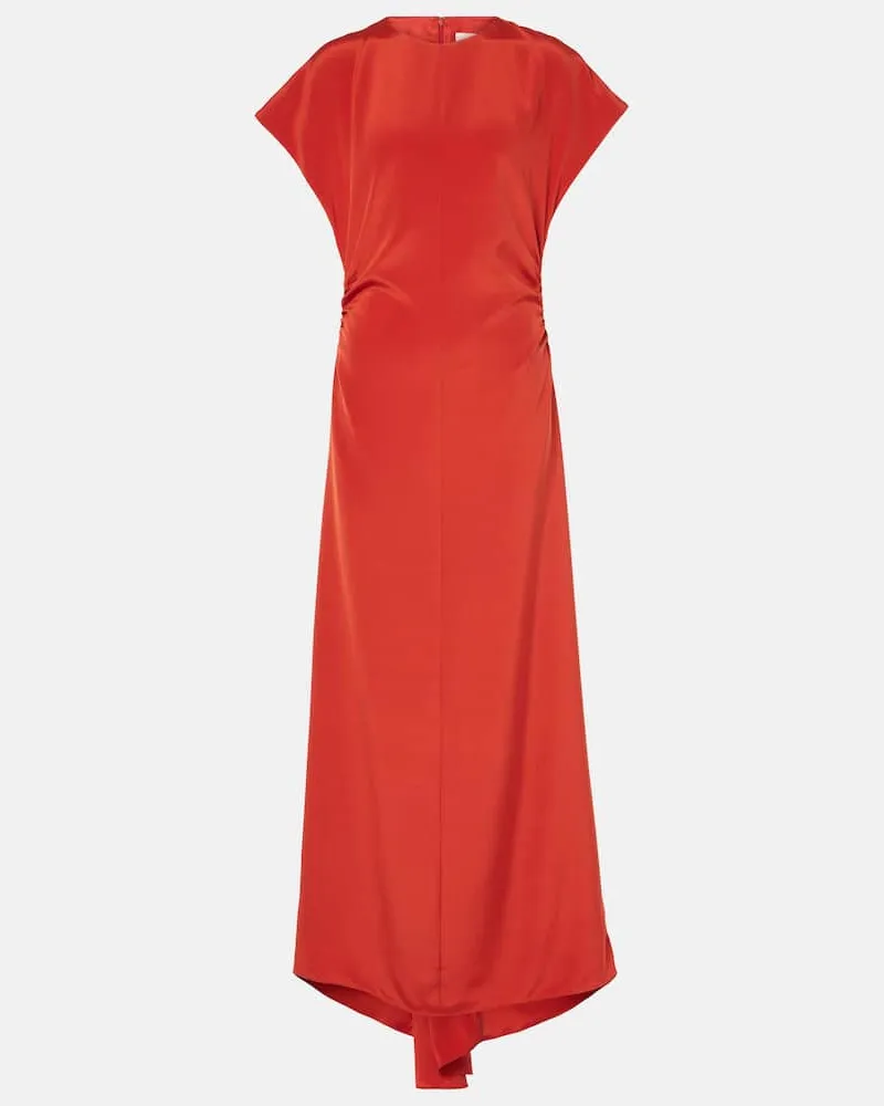 TOVE Abito lungo Neveah in misto seta Rosso