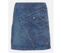 Minigonna asimmetrica di jeans