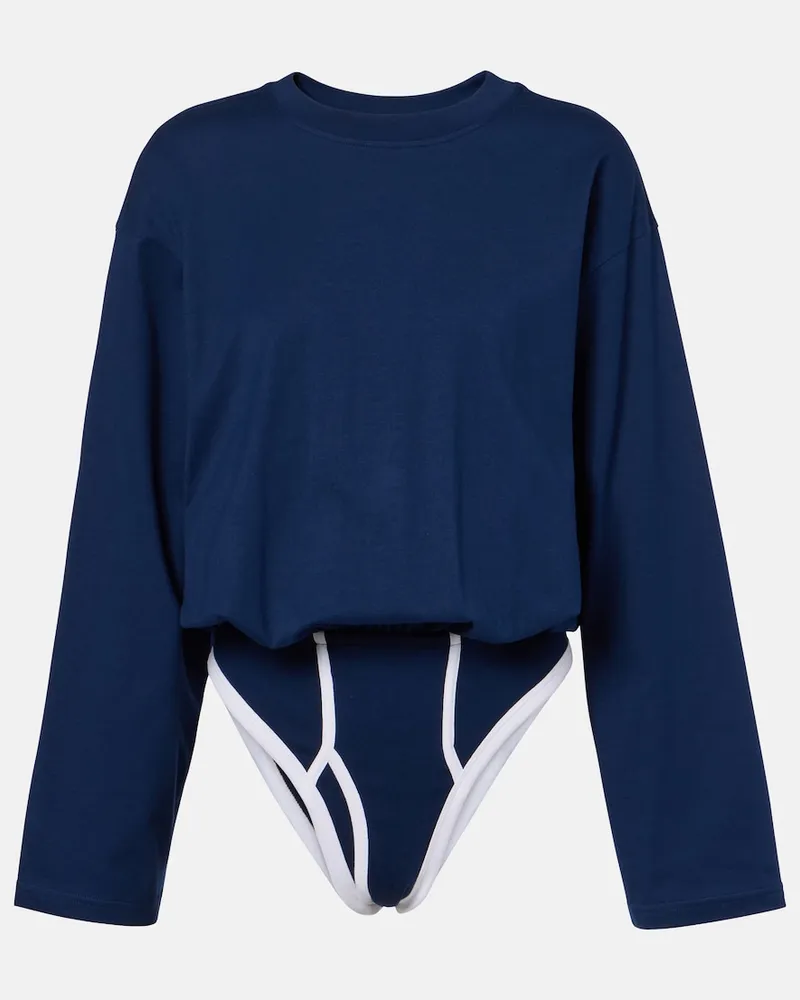 Jean Paul Gaultier Body in cotone Blu