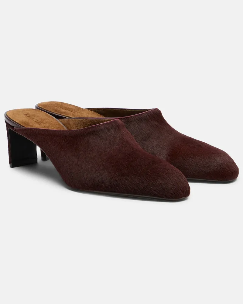 KHAITE Mules Colt in cavallino Borgogna