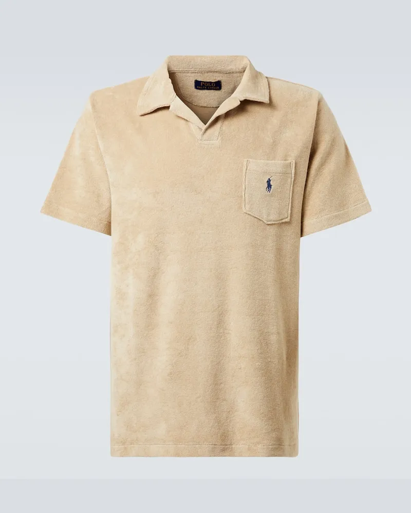 Ralph Lauren Polo in spugna di misto cotone Beige