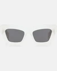 Loewe Occhiali da sole cat-eye Anagram Bianco