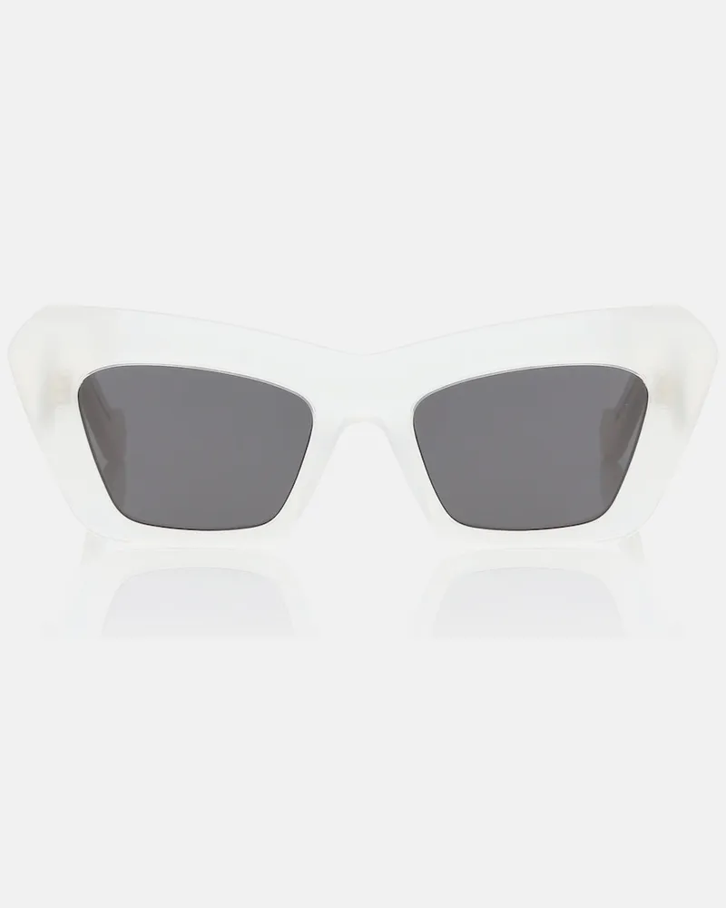 Loewe Occhiali da sole cat-eye Anagram Bianco