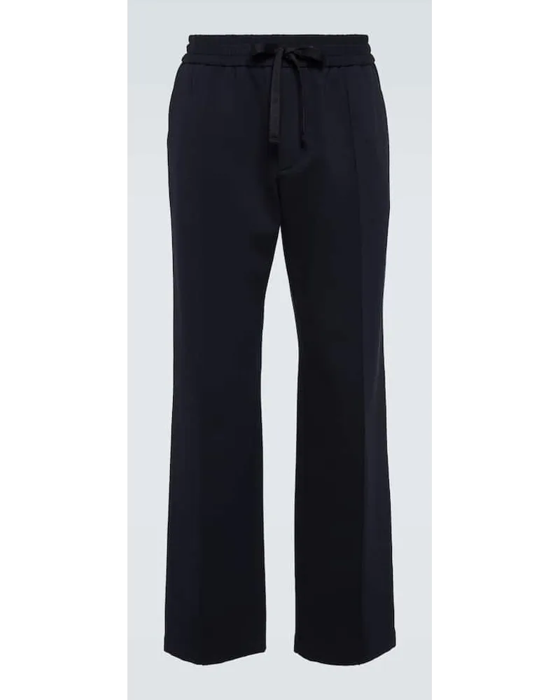 Dolce & Gabbana Pantaloni sportivi in jersey Blu