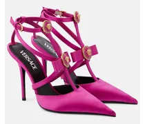 Versace Pumps Gianni in raso Rosa